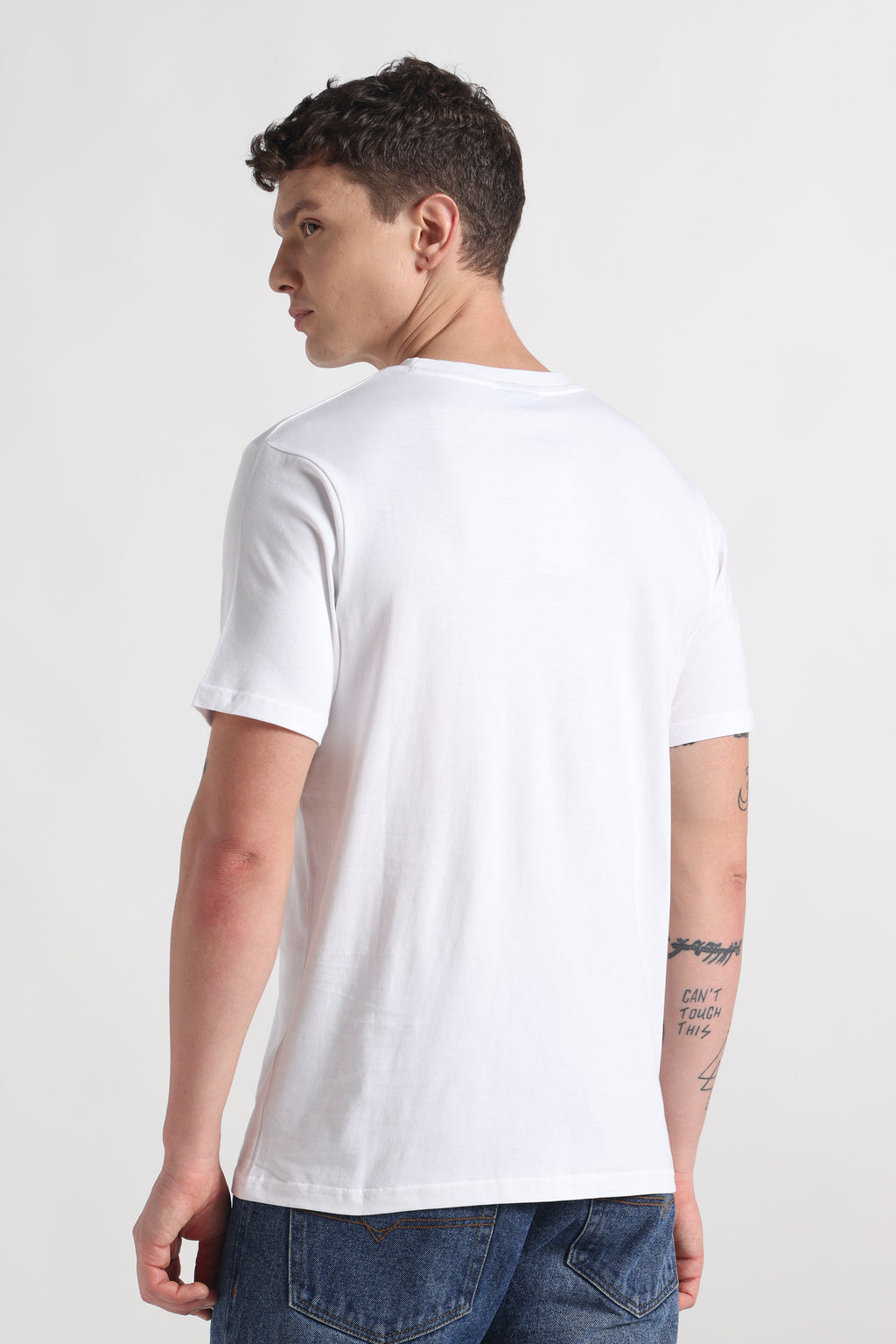 Frost Veil Crew Neck Organic Cotton T-Shirt – 180 GSM