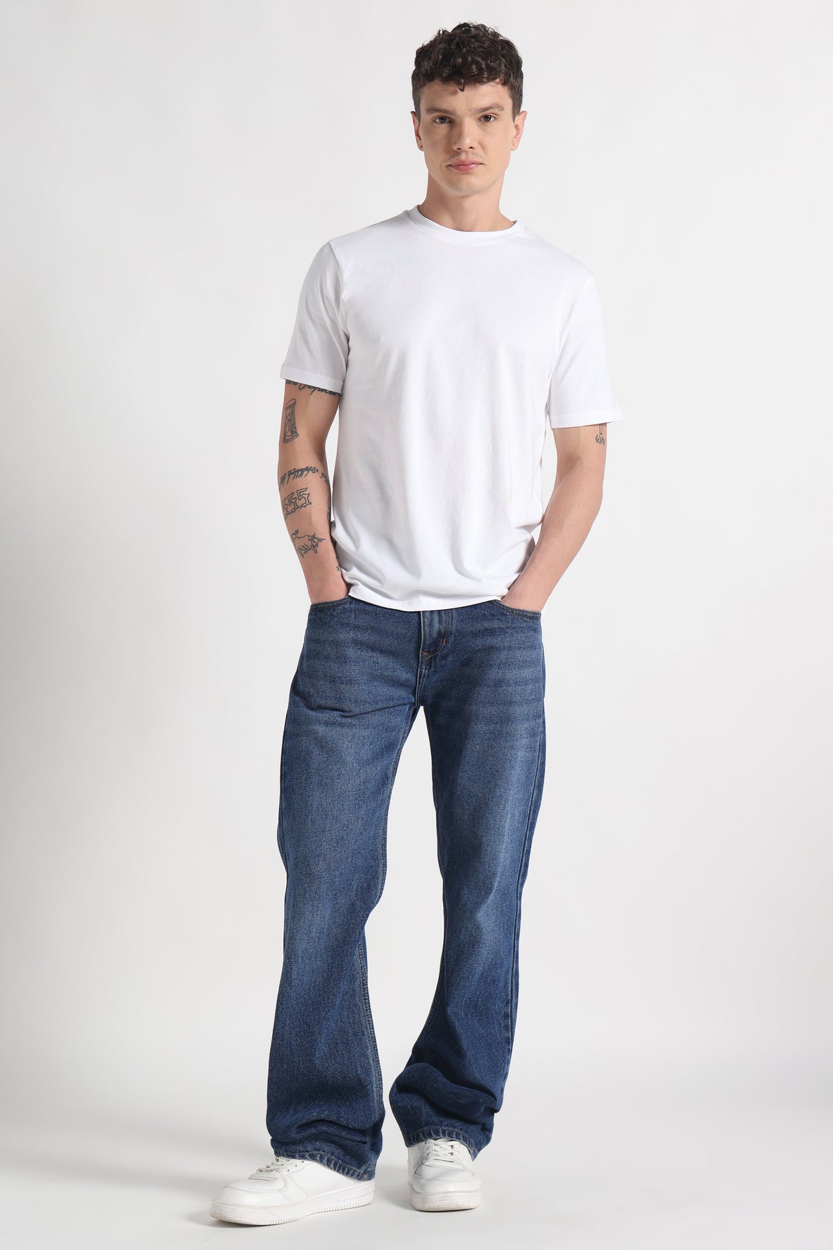 Frost Veil Crew Neck Organic Cotton T-Shirt – 180 GSM