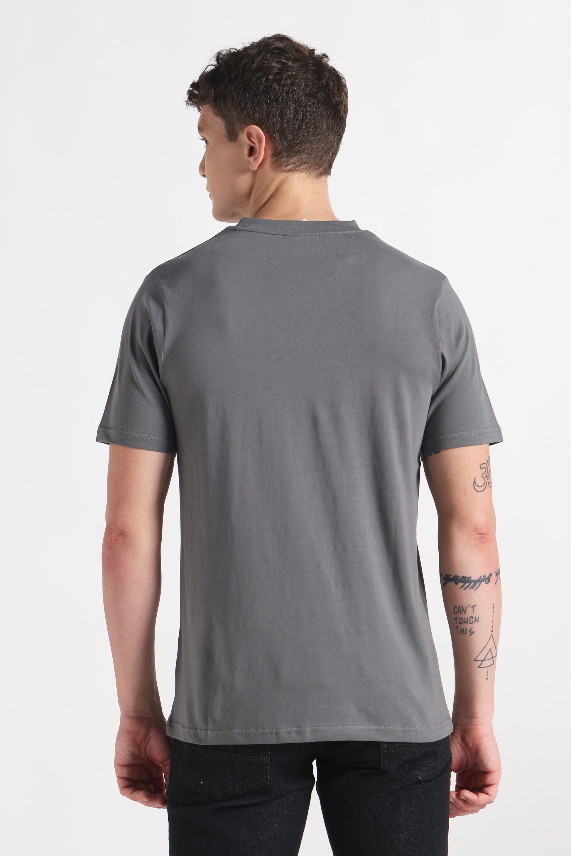 Stone Dusk Crew Neck Organic Cotton T-Shirt – 180 GSM