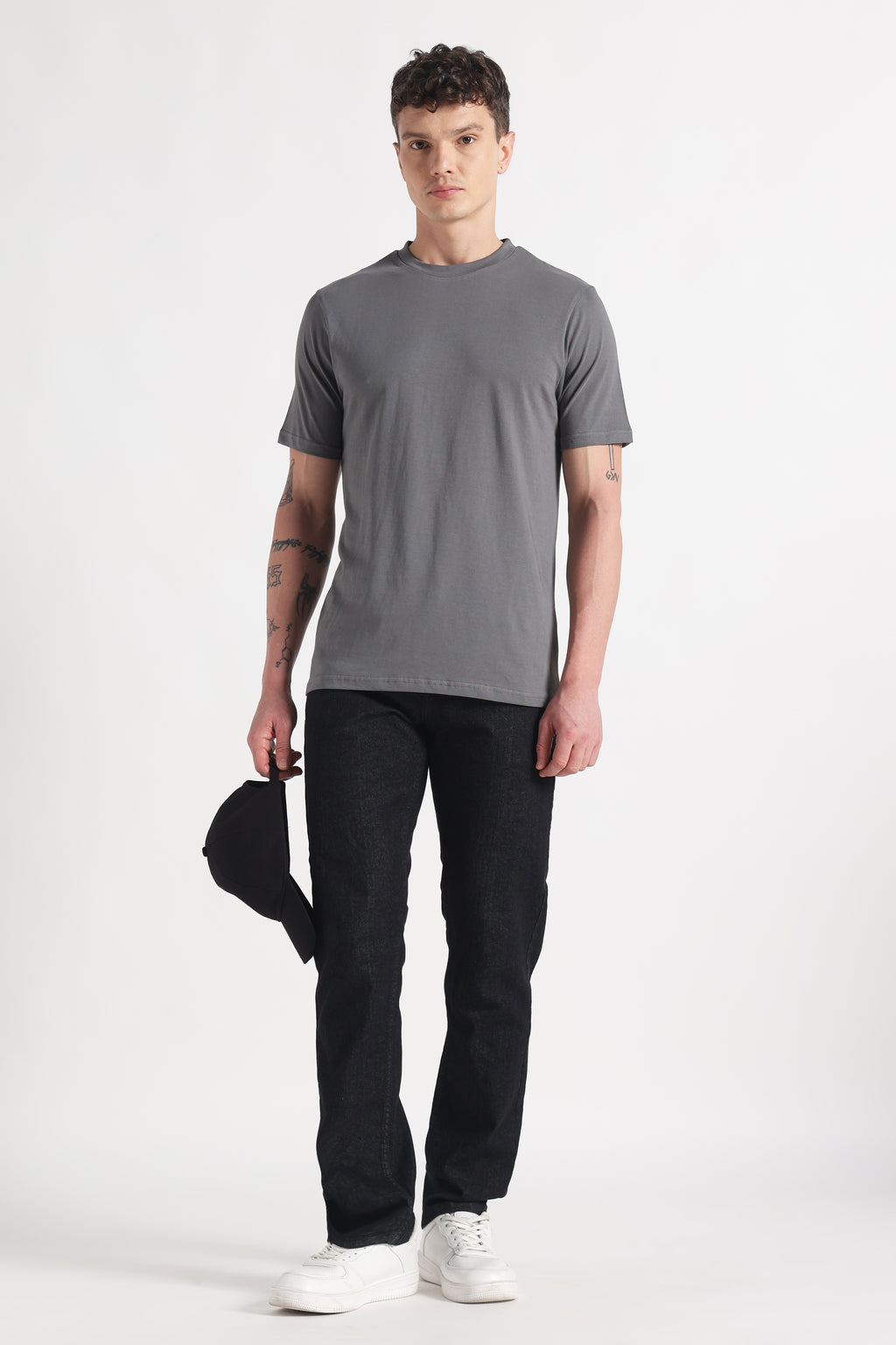 Stone Dusk Crew Neck Organic Cotton T-Shirt – 180 GSM