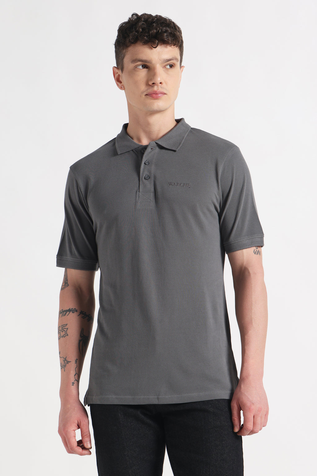 Stone Dusk Polo Organic Cotton T-Shirt – 220 GSM