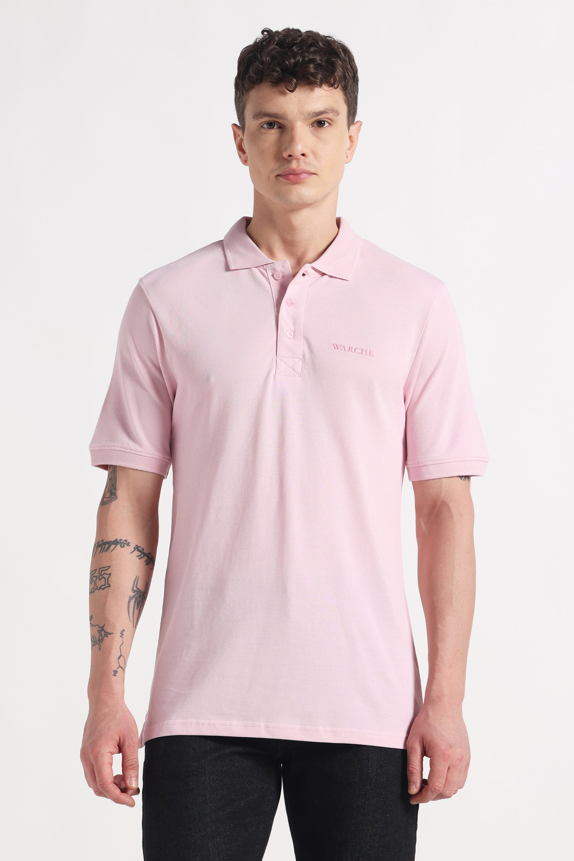 Blush Polo Organic Cotton T-Shirt – 220 GSM