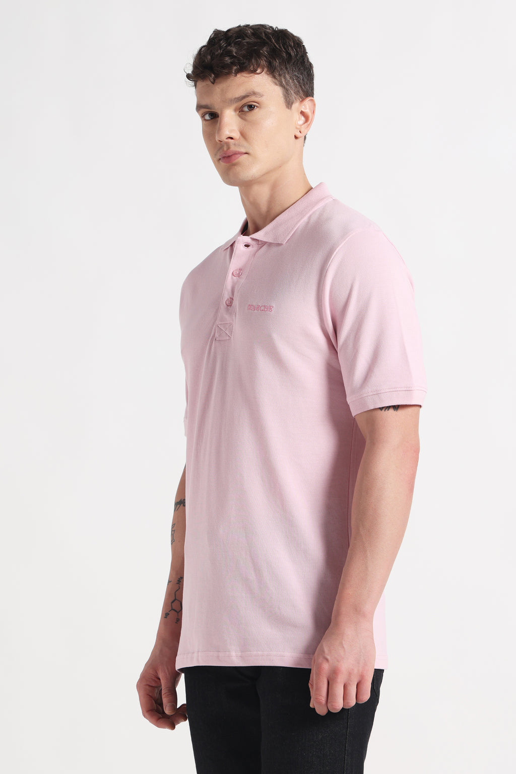 Blush Polo Organic Cotton T-Shirt – 220 GSM
