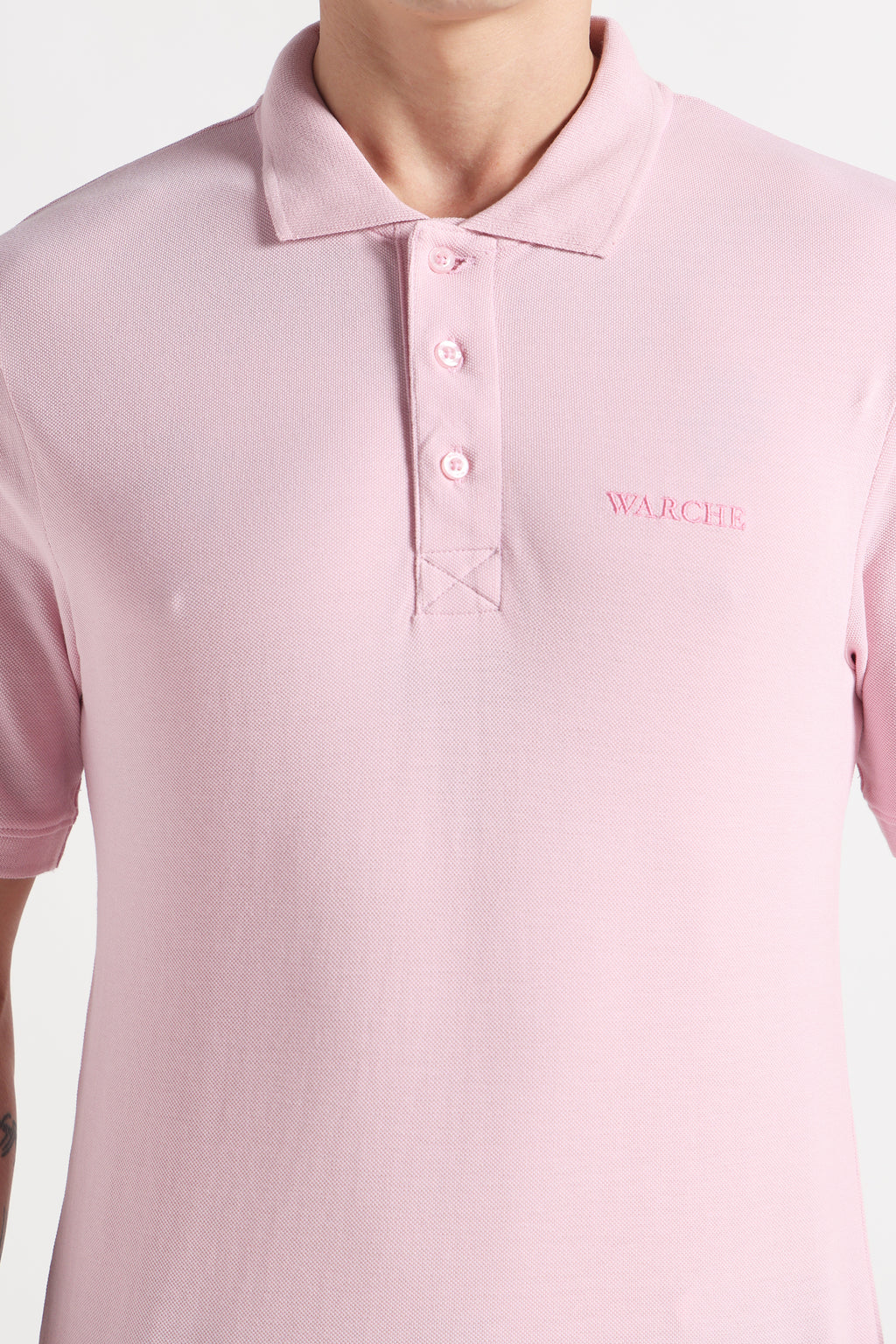 Blush Polo Organic Cotton T-Shirt – 220 GSM