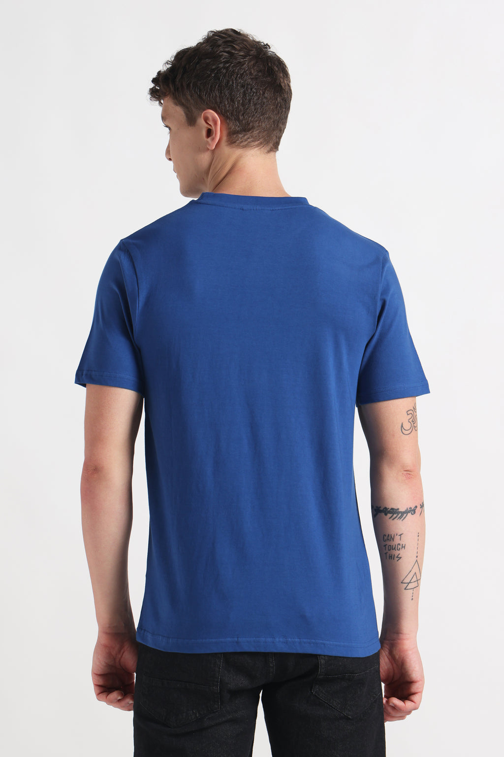 Indigo Drift Crew Neck Organic Cotton T-Shirt – 180 GSM